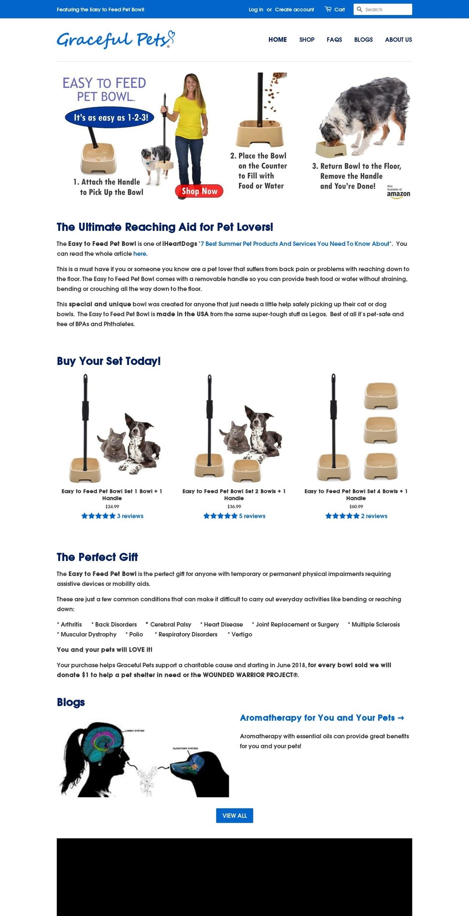 gracefulpets.com shopify website screenshot
