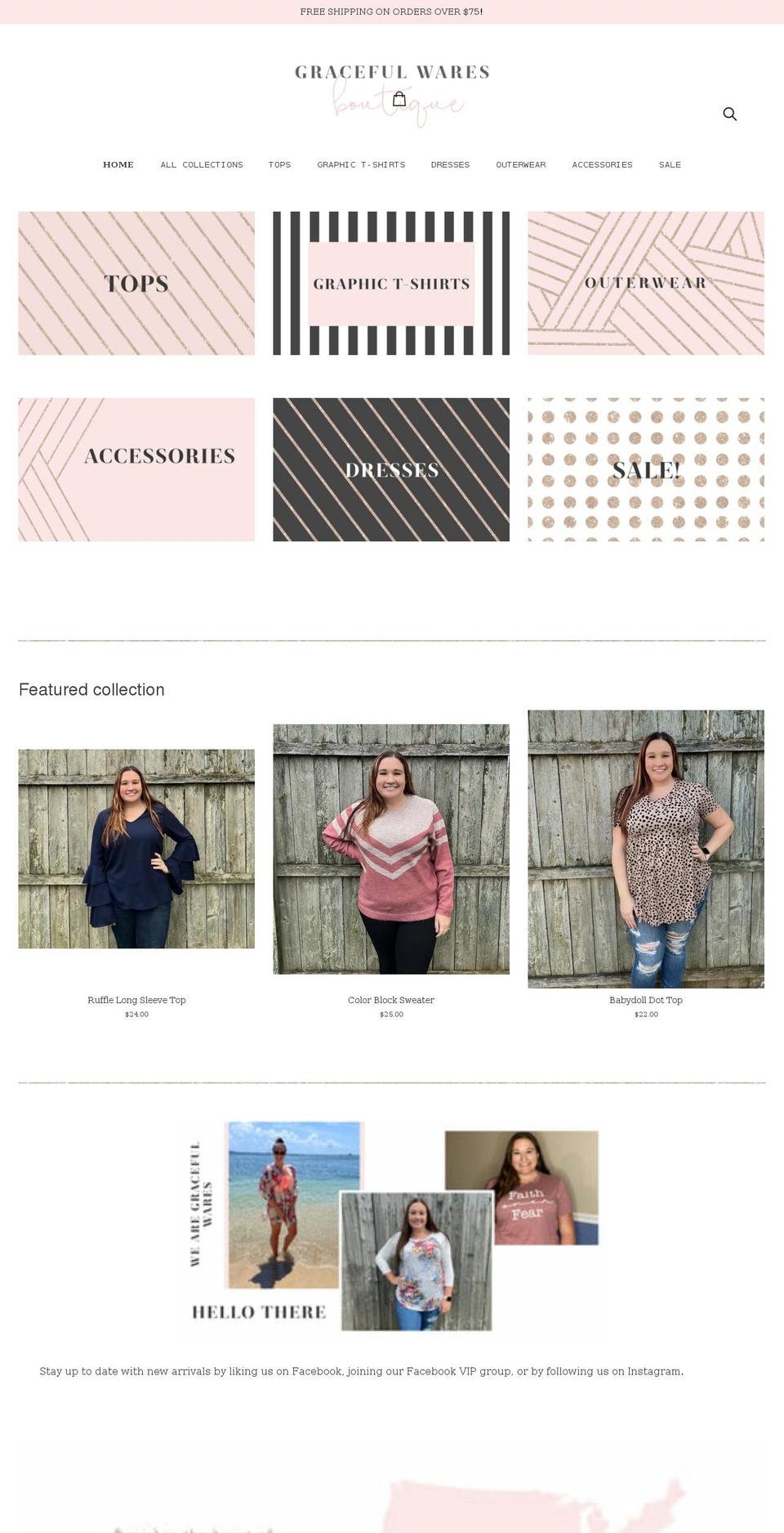 gracefulwares.com shopify website screenshot