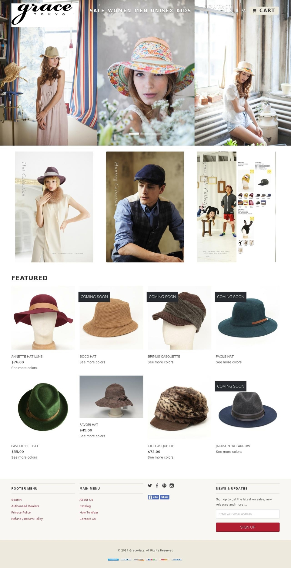 Copy of Retina before wh Shopify theme site example gracehatstokyo.com