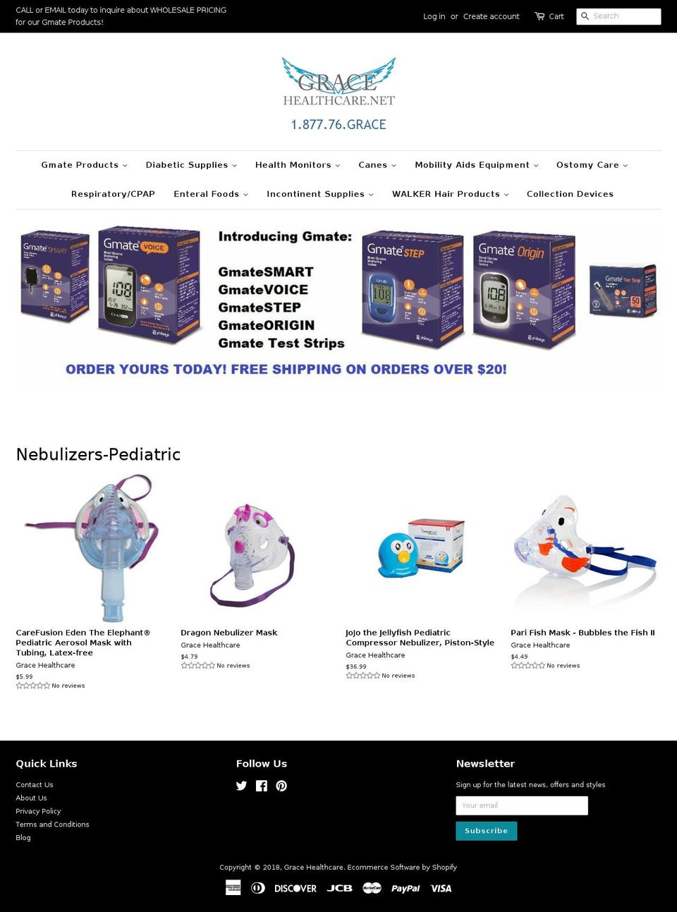 gracehconline.com — Shopify storefront screenshot