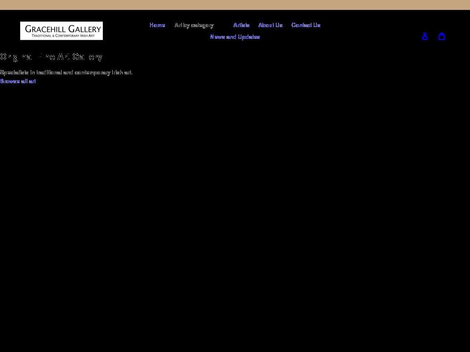 gracehillgallery.com shopify website screenshot
