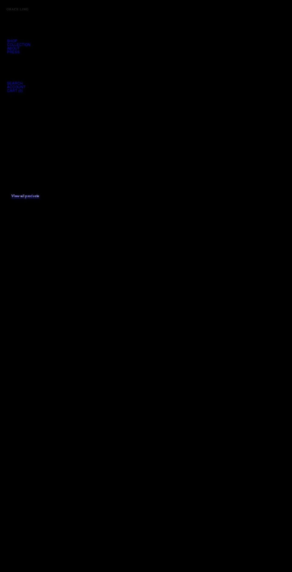 gracelingofficial.com shopify website screenshot