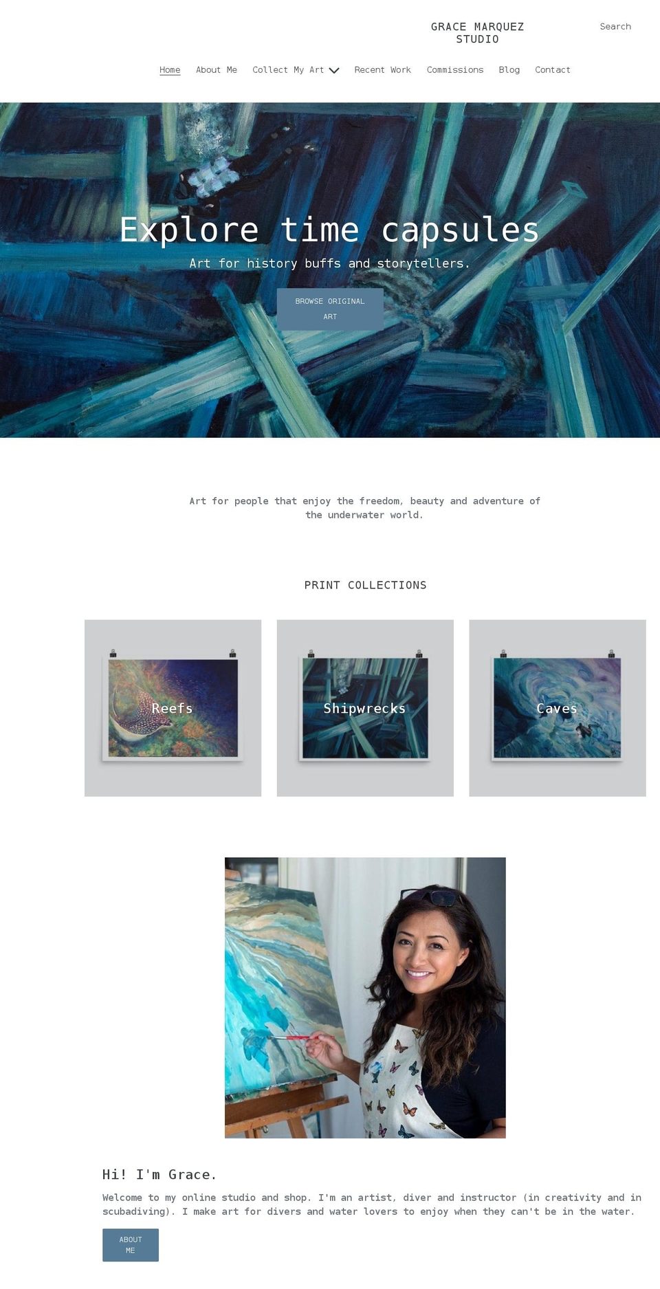 gracemarquezstudio.com shopify website screenshot