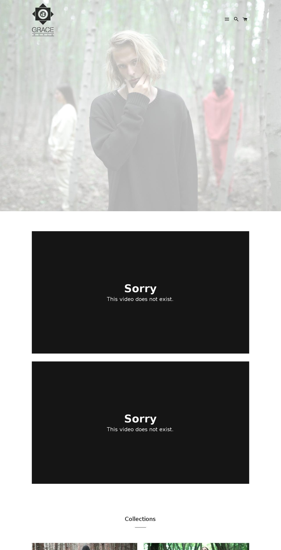 graceworld-clothing.com shopify website screenshot