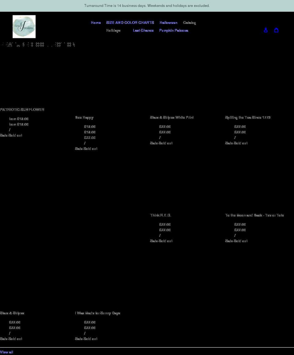 graciejdesigns.com shopify website screenshot