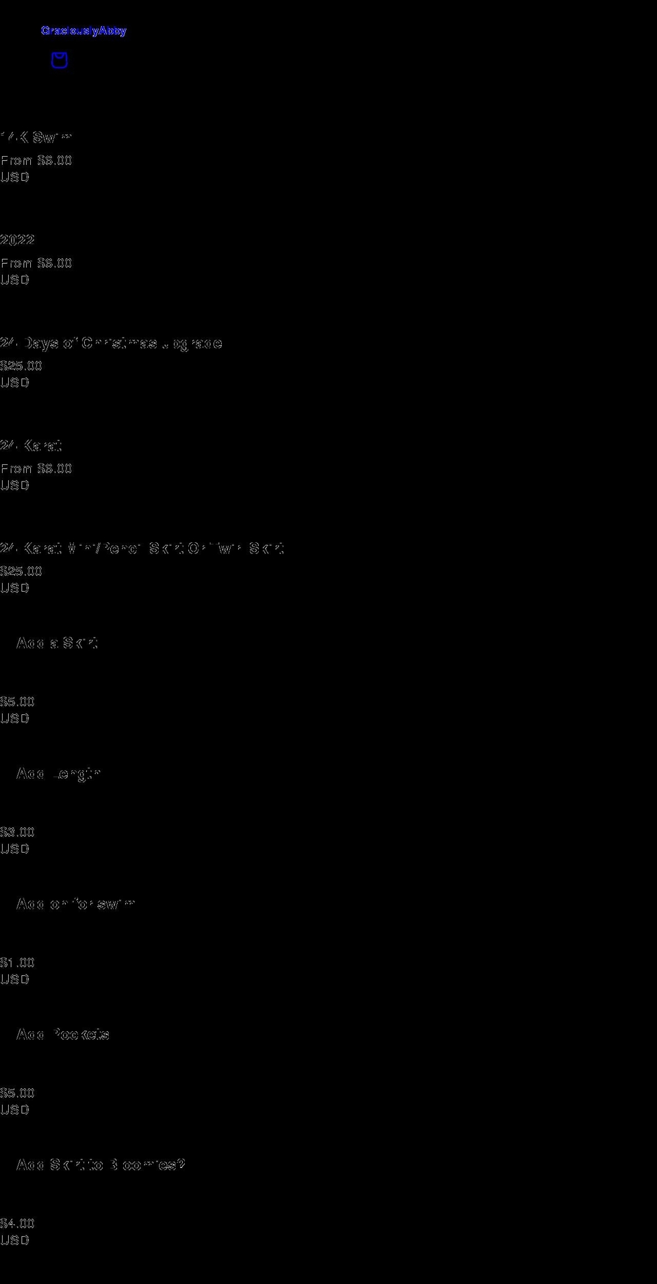 graciouslyabby.com shopify website screenshot