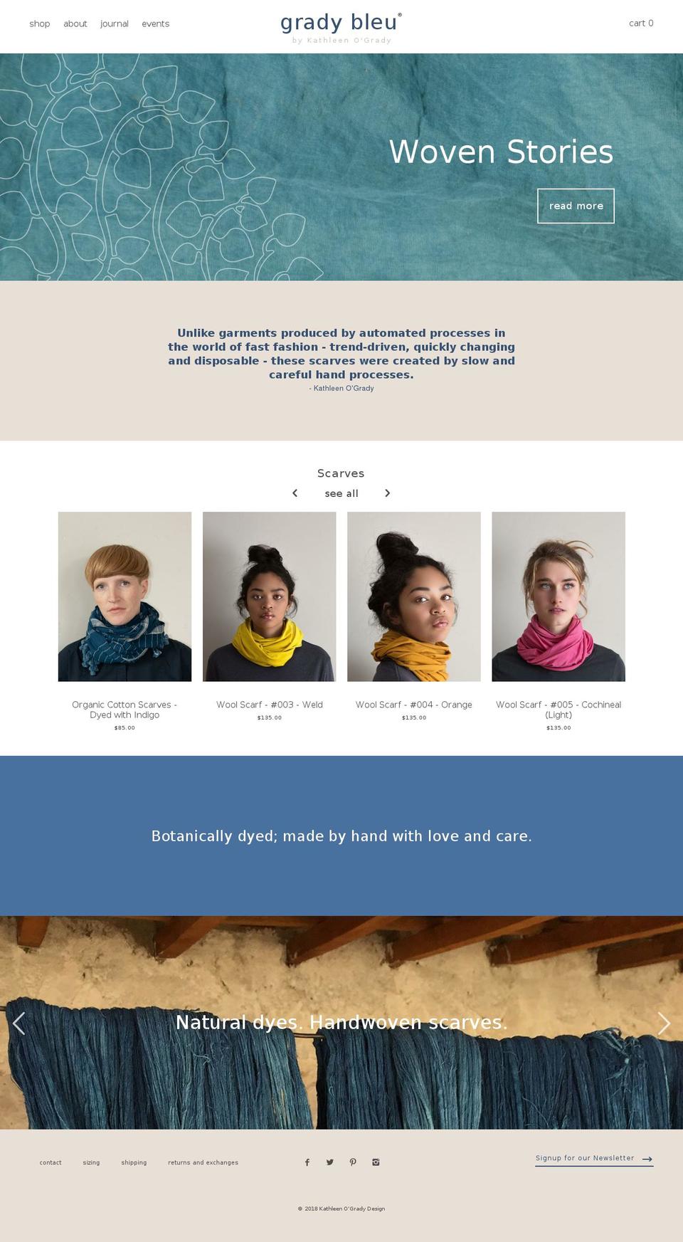 grady-bleu Shopify theme site example gradybleu.com