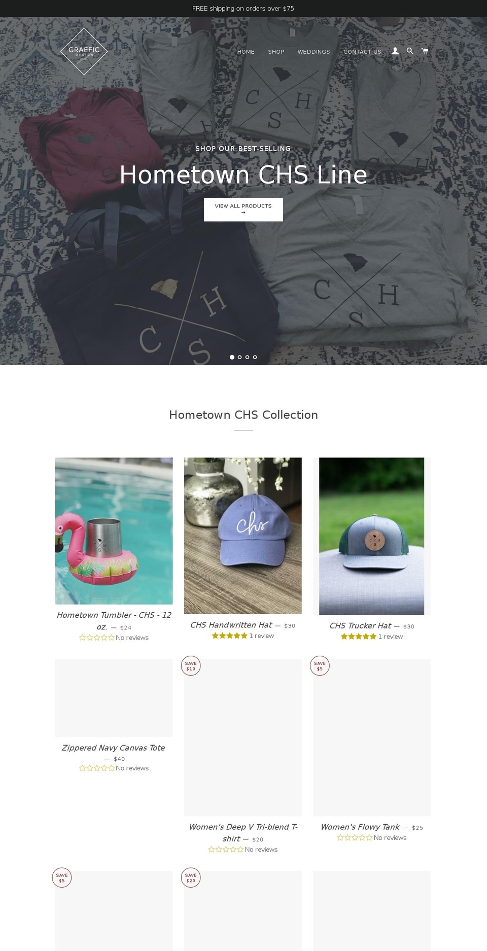 graeficdesign.com — Shopify storefront screenshot