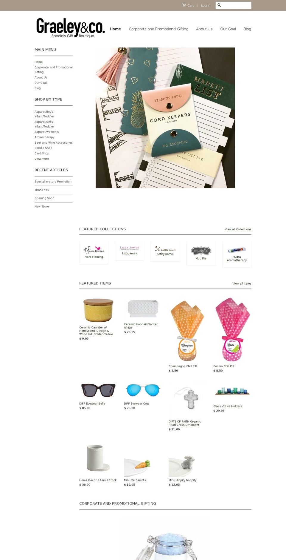 graeleyandco.com shopify website screenshot