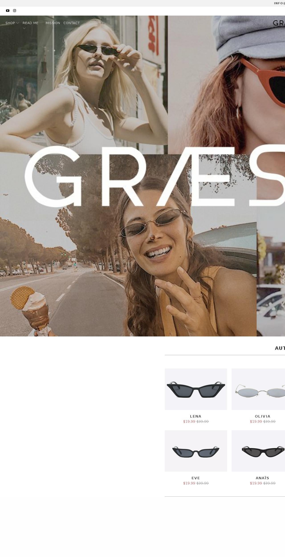 Gradient Frames Shopify theme site example graescale.com