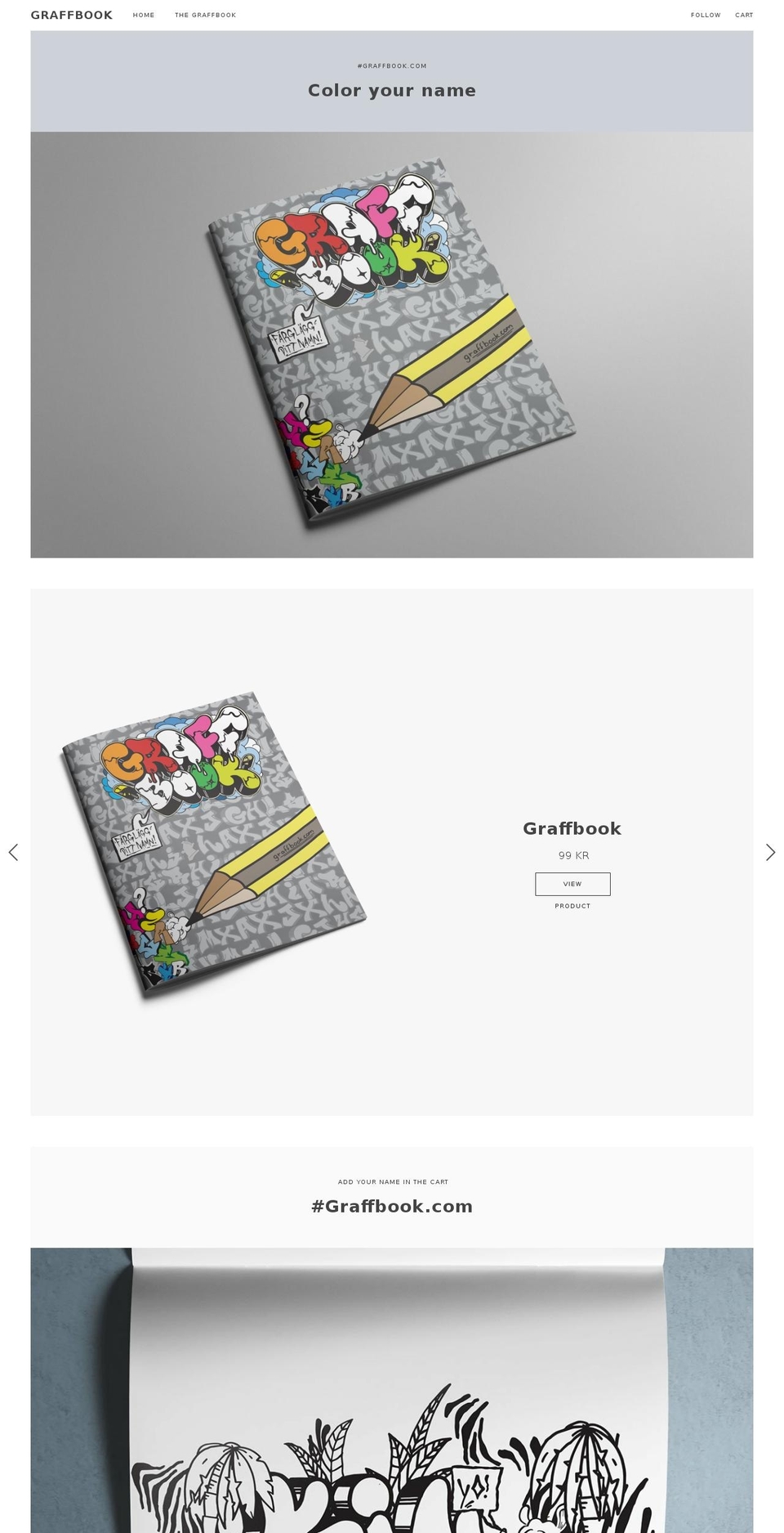 graffbook.com — Shopify storefront screenshot