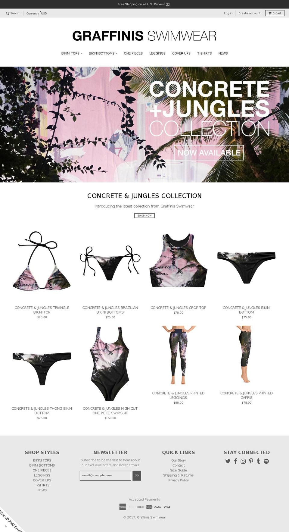 graffinis.com shopify website screenshot