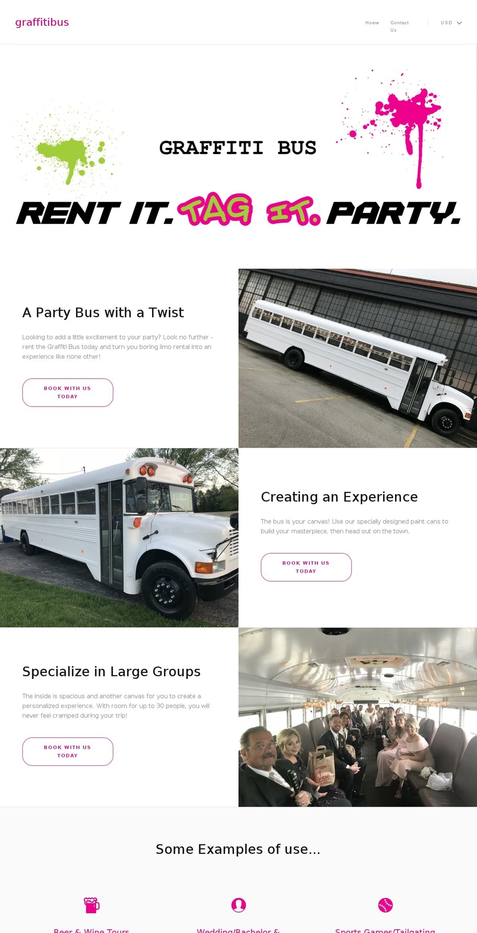 graffitibus.com — Shopify storefront screenshot