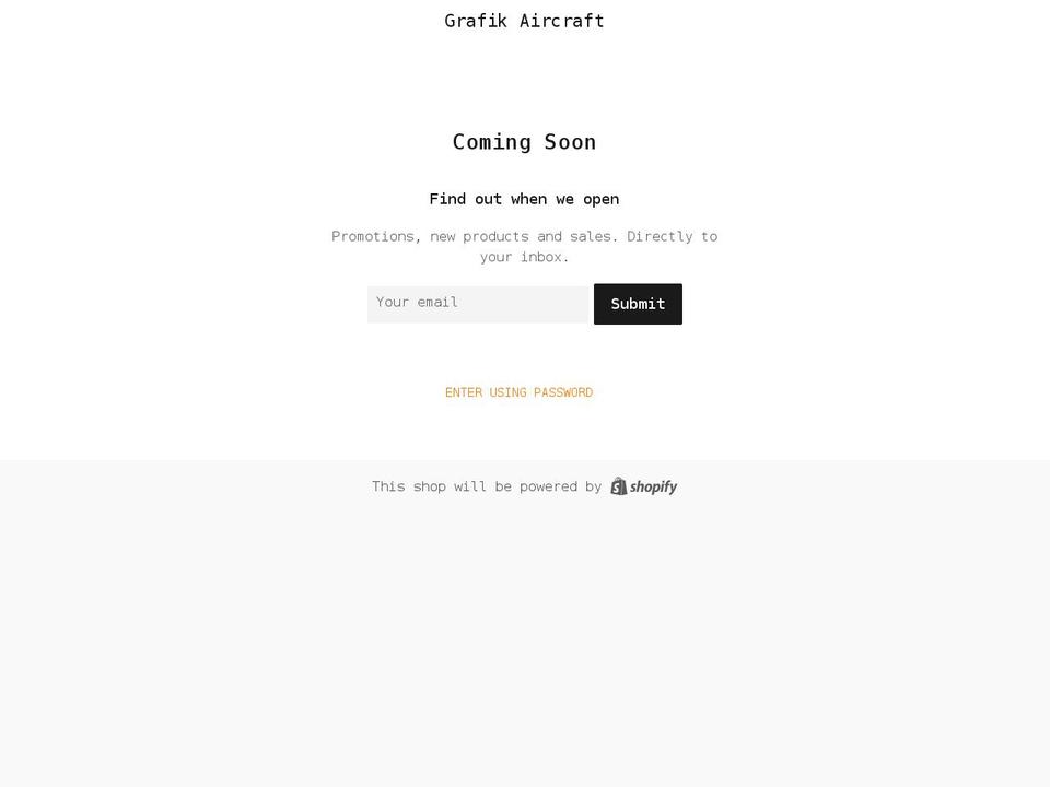 grafikaircraft.co.uk shopify website screenshot