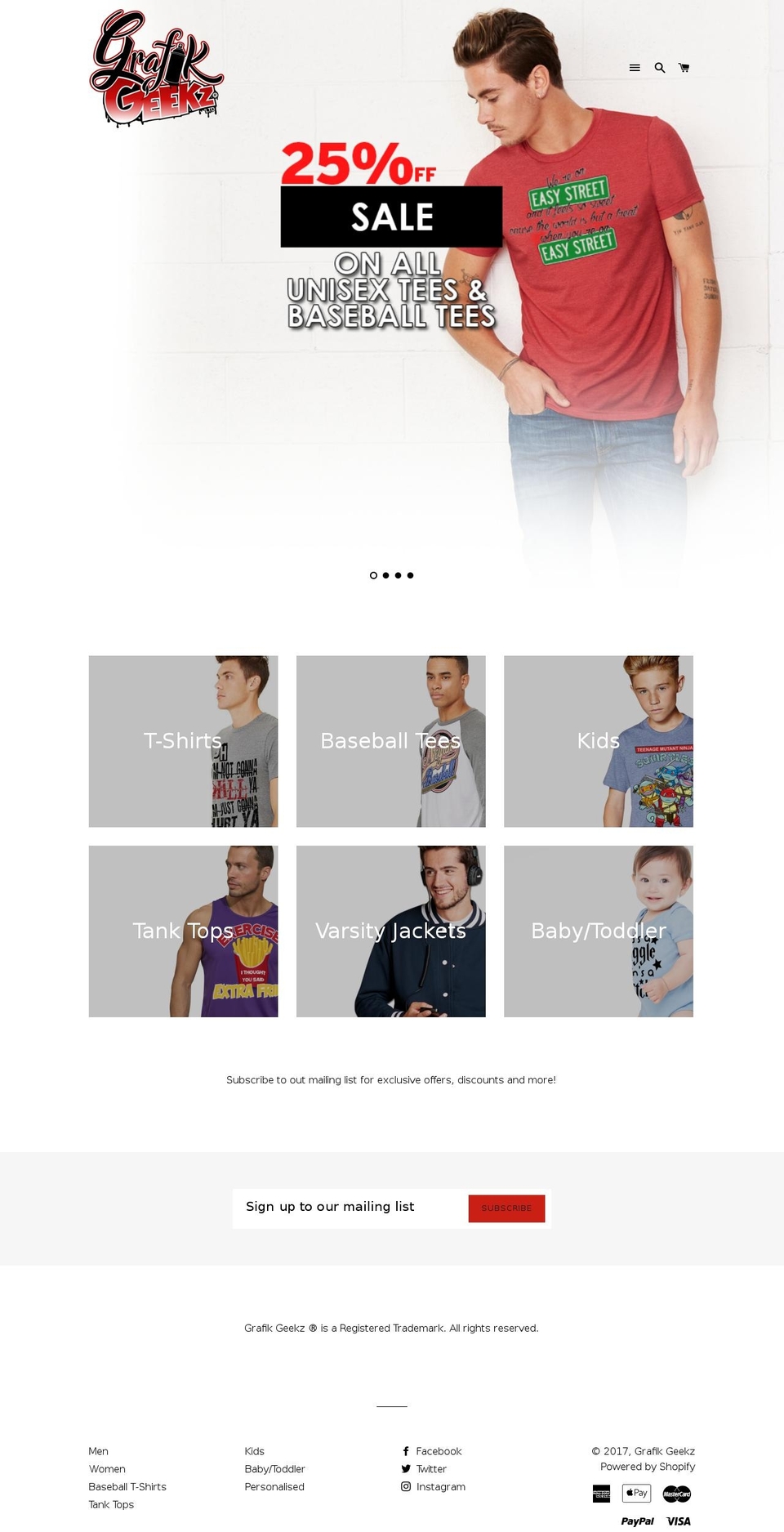 grafikgeekz.com shopify website screenshot