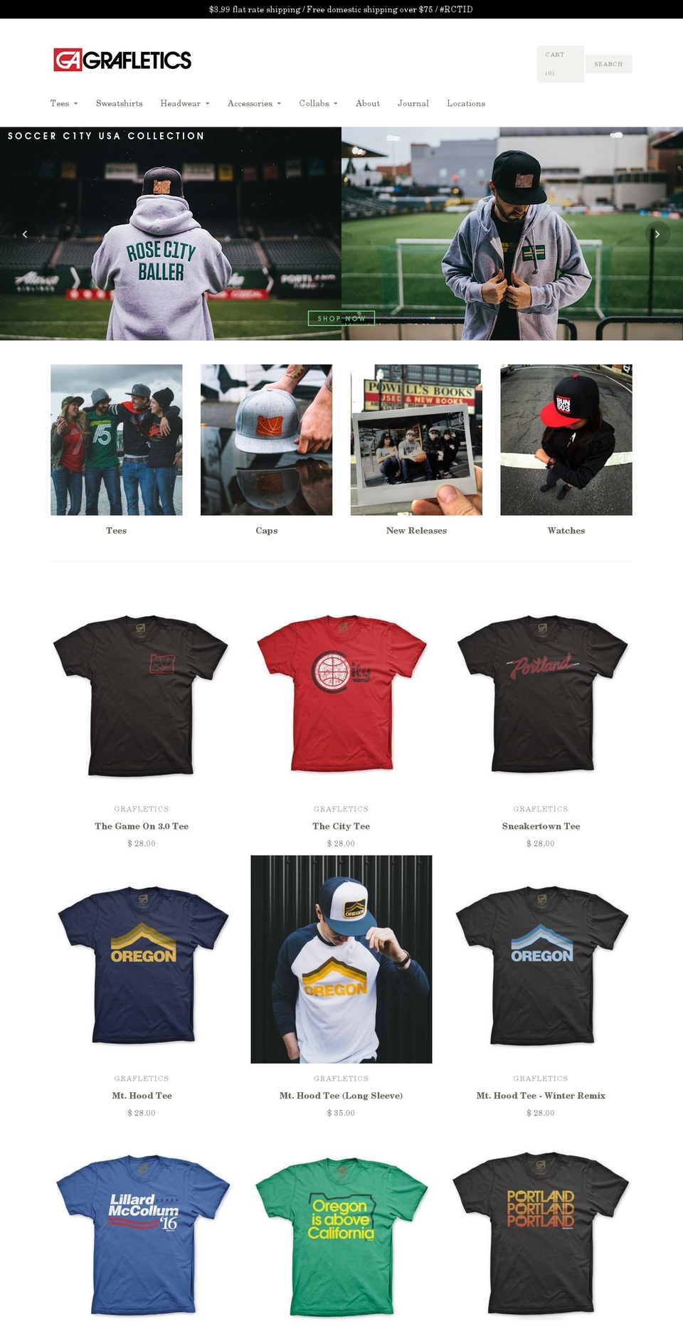 grafletics.com shopify website screenshot