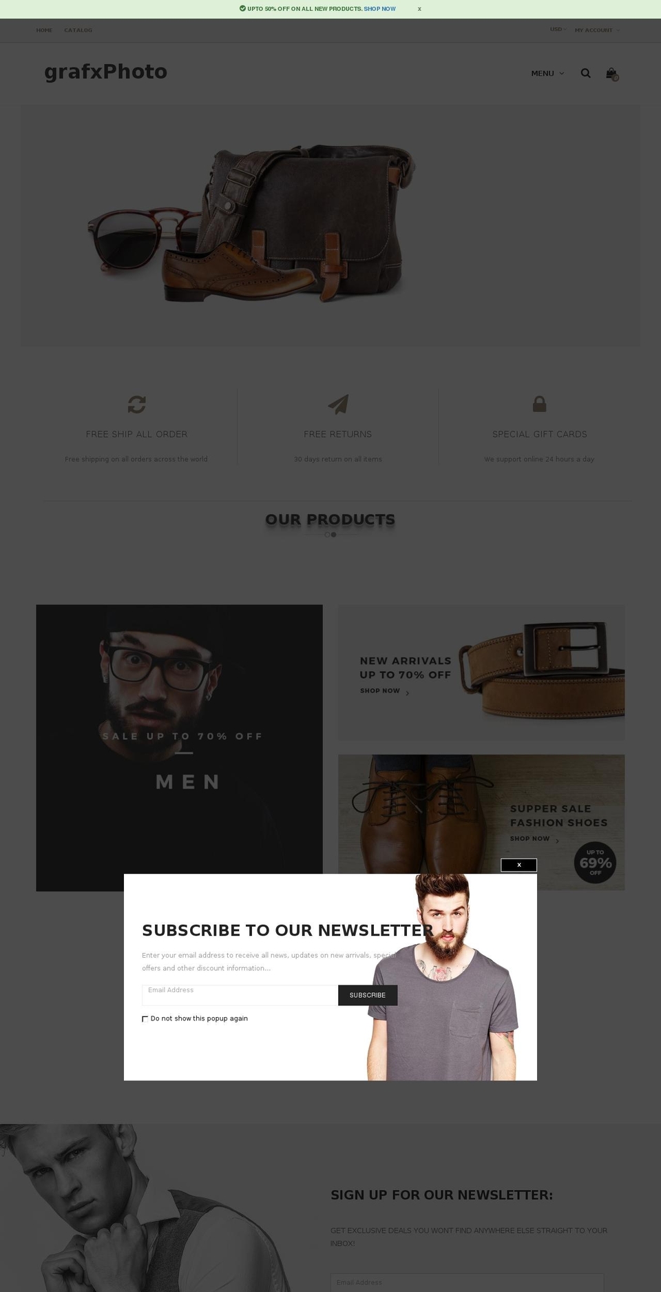 grafxphoto.com — Shopify storefront screenshot