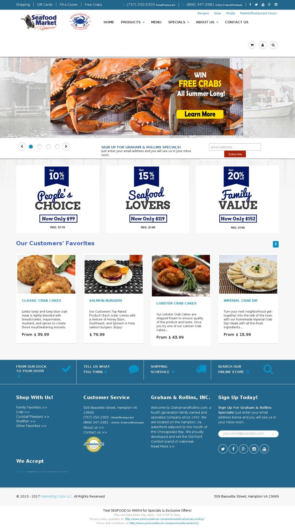 grahamandrollins.com shopify website screenshot