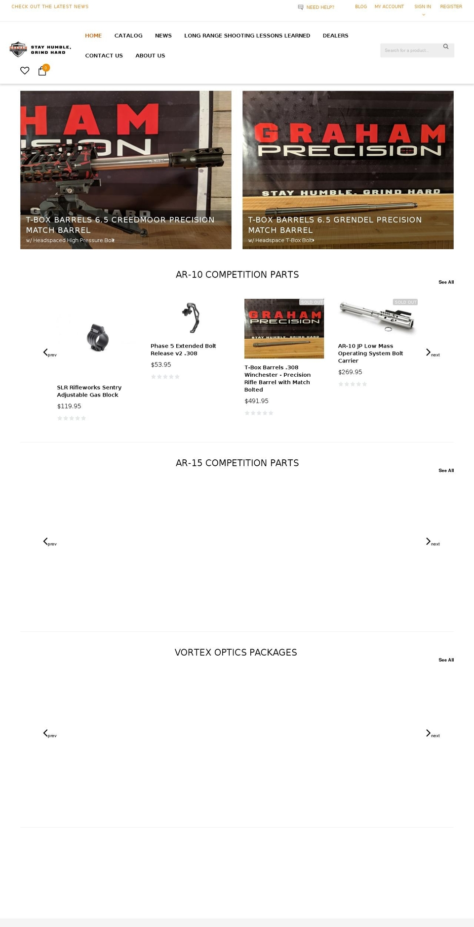 blackdeers-theme-source-1-0-0 Shopify theme site example grahamprecision.com