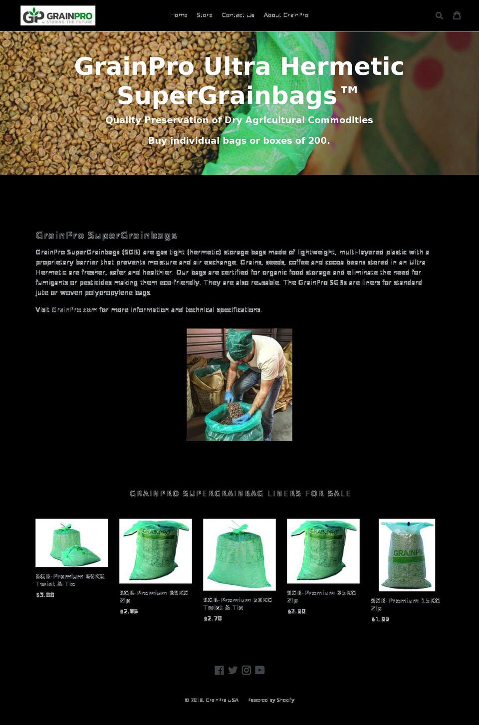 grainprousa.com shopify website screenshot