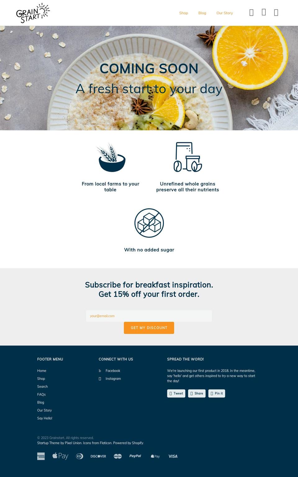 grainstart.com — Shopify storefront screenshot