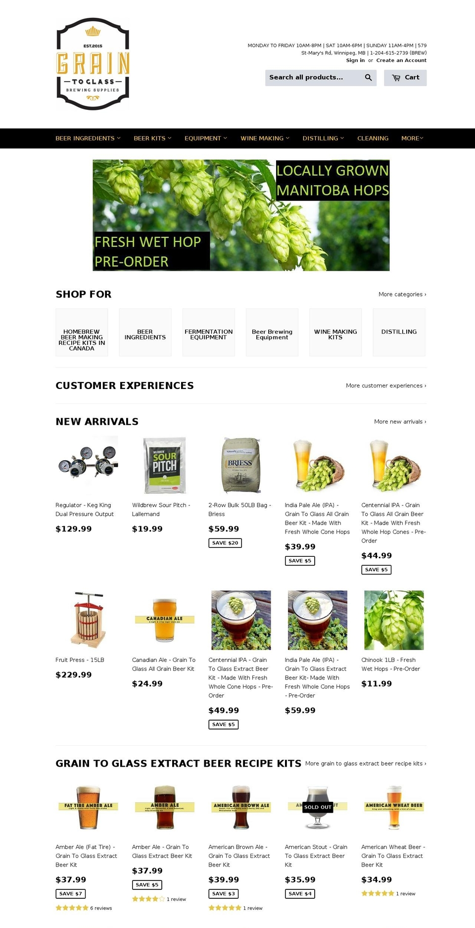 graintoglass.beer shopify website screenshot