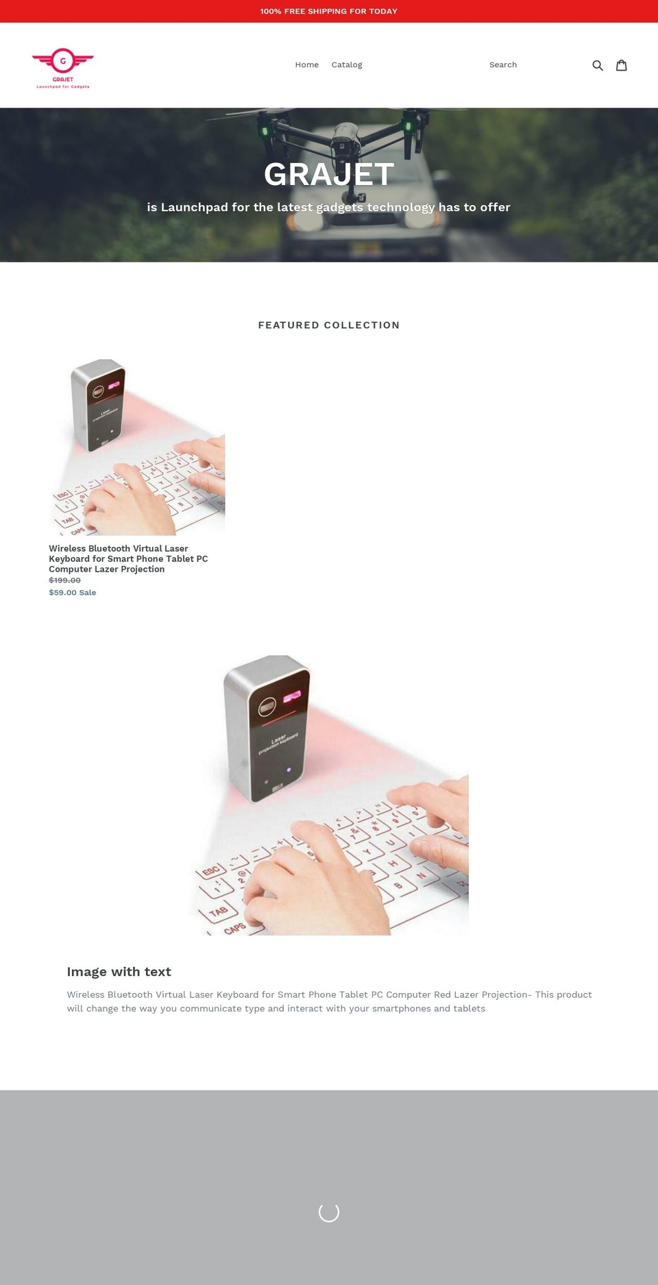 grajet.com — Shopify storefront screenshot
