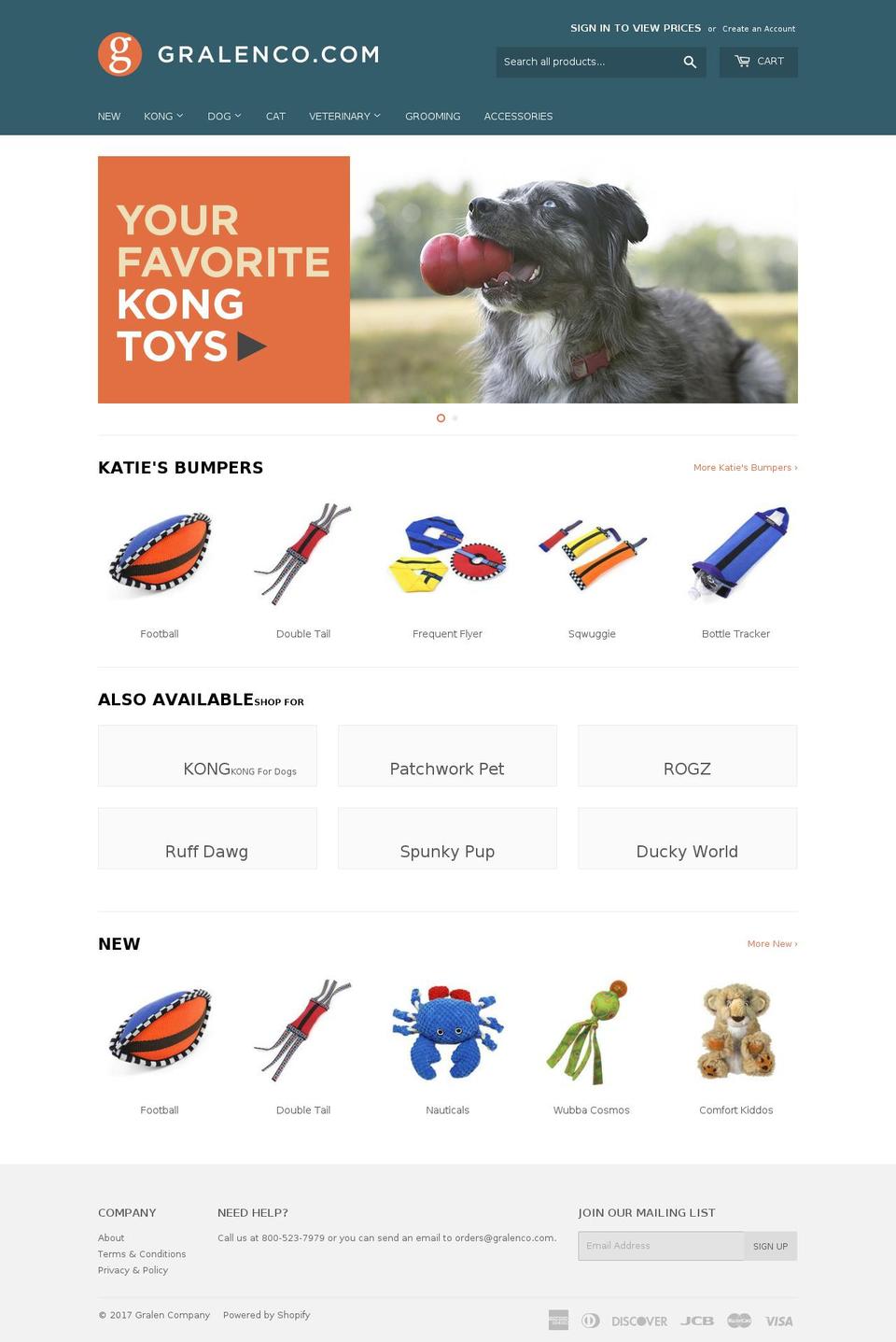 gralenco.com shopify website screenshot