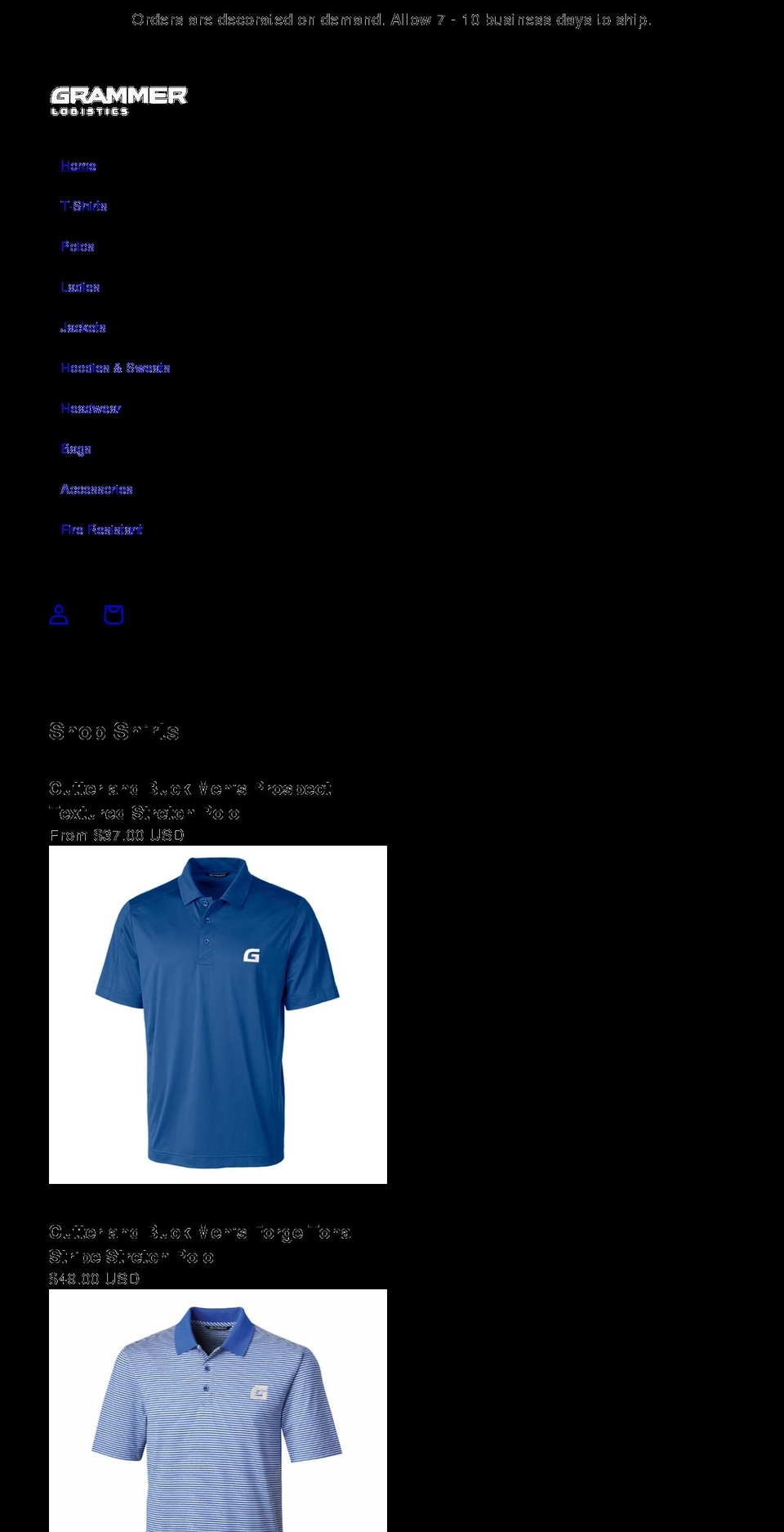 grammerstore.com shopify website screenshot