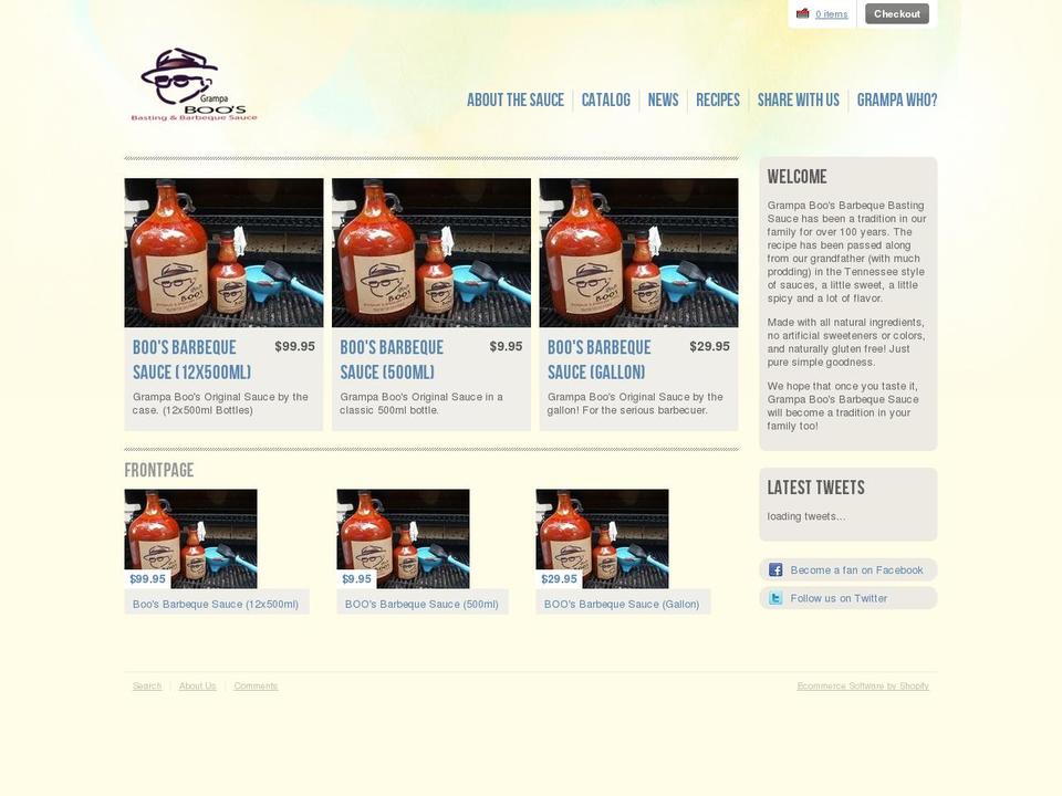 good-morning Shopify theme site example grampaboosbbq.com