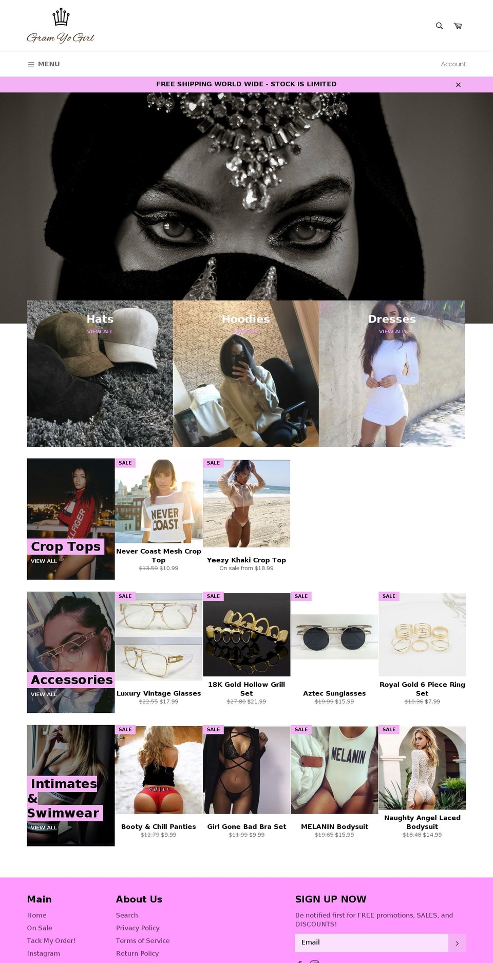 gramyogirl.com — Shopify storefront screenshot