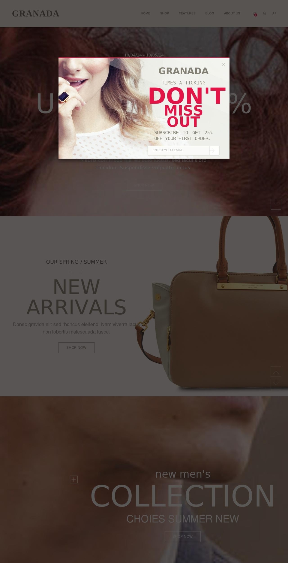 Granada Shopify theme site example granada-theme.myshopify.com