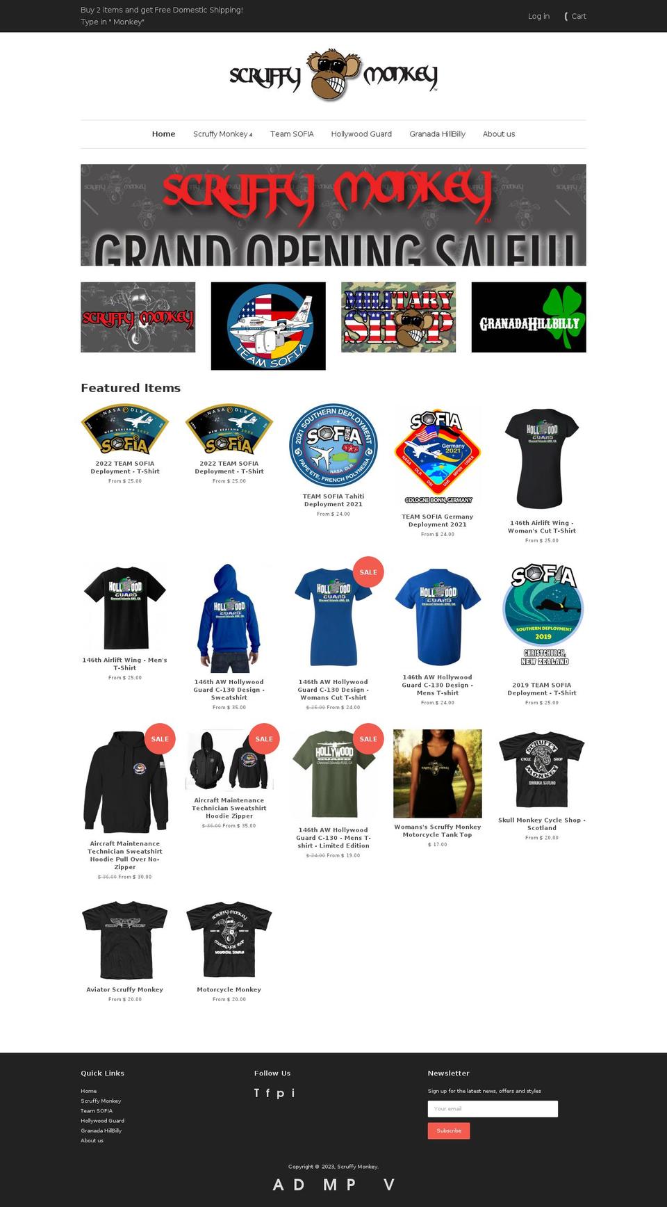 granadahillbilly.com — Shopify storefront screenshot