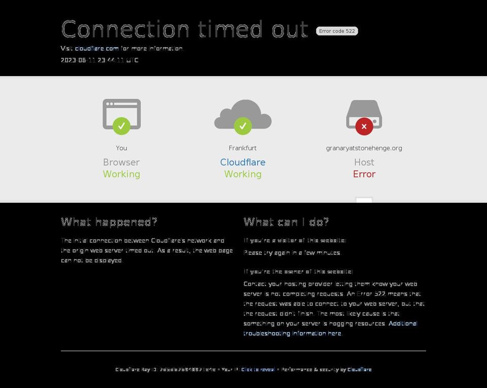 granaryatstonehenge.org shopify website screenshot