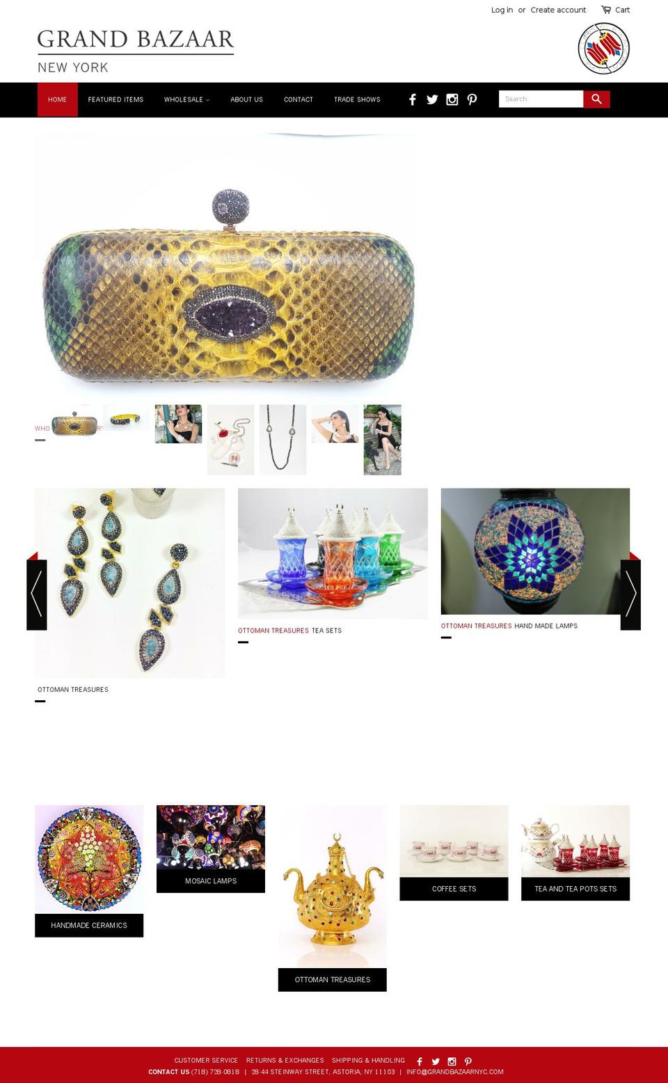 grandbazaarnyc.com shopify website screenshot