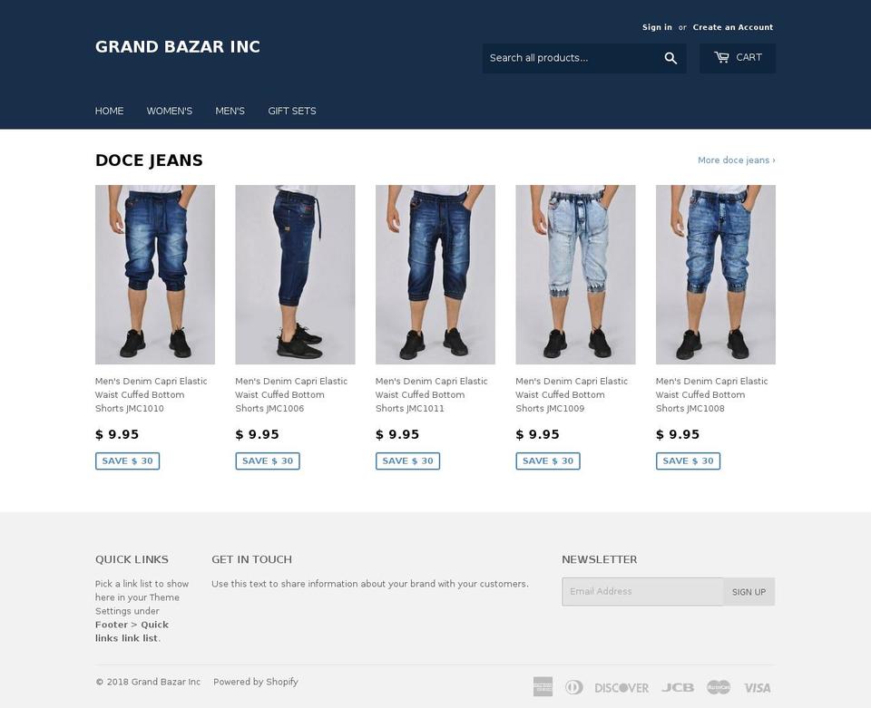 grandbazar.net shopify website screenshot