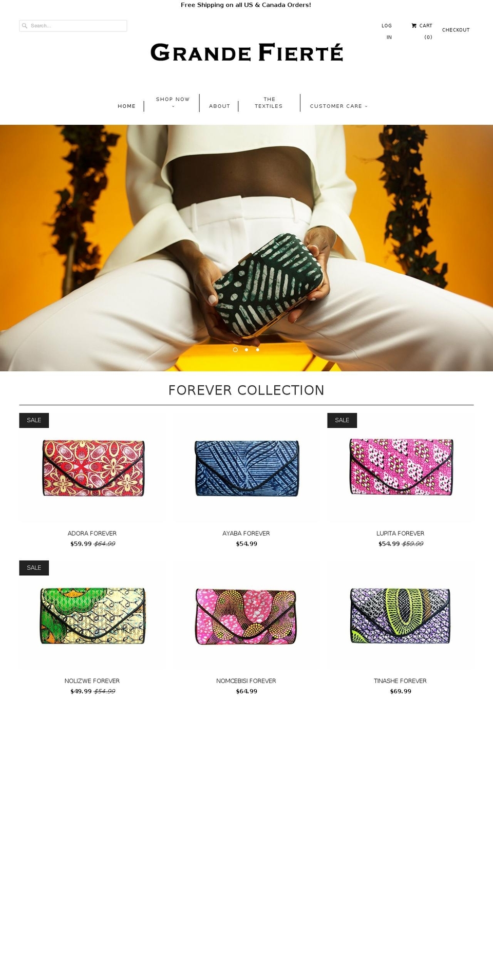 grandefierte.com shopify website screenshot