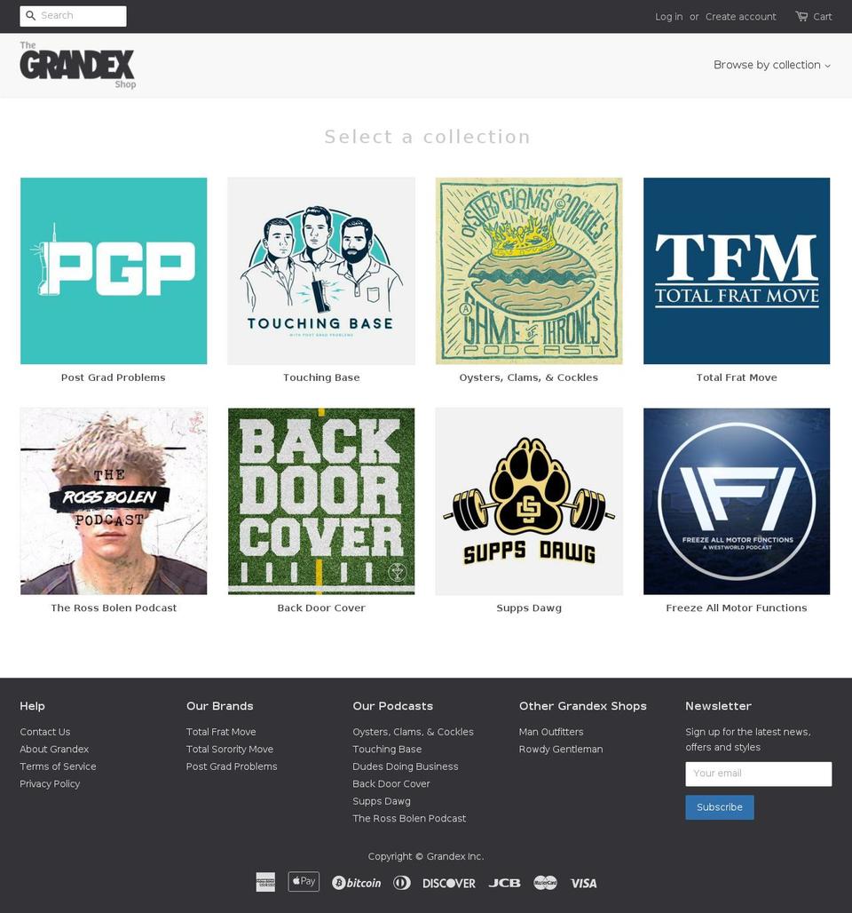 grandexshop.com shopify website screenshot