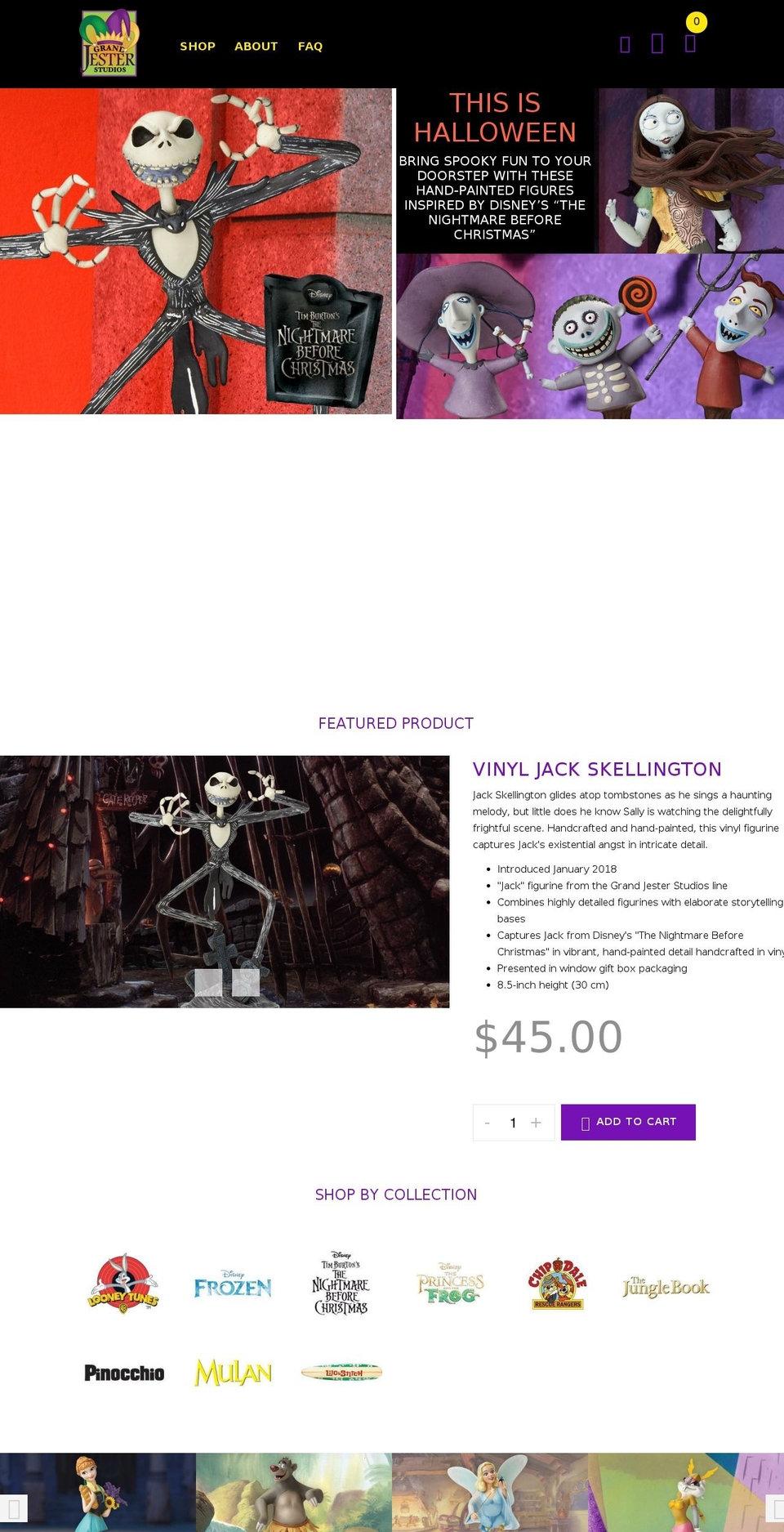 grandjesterstudio.com — Shopify storefront screenshot