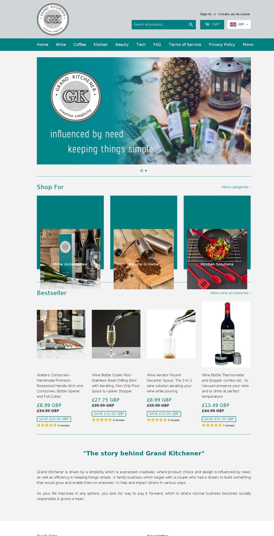 grandkitchener.com shopify website screenshot