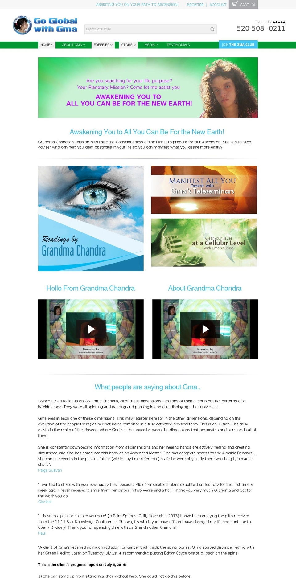 grandmachandra.com shopify website screenshot