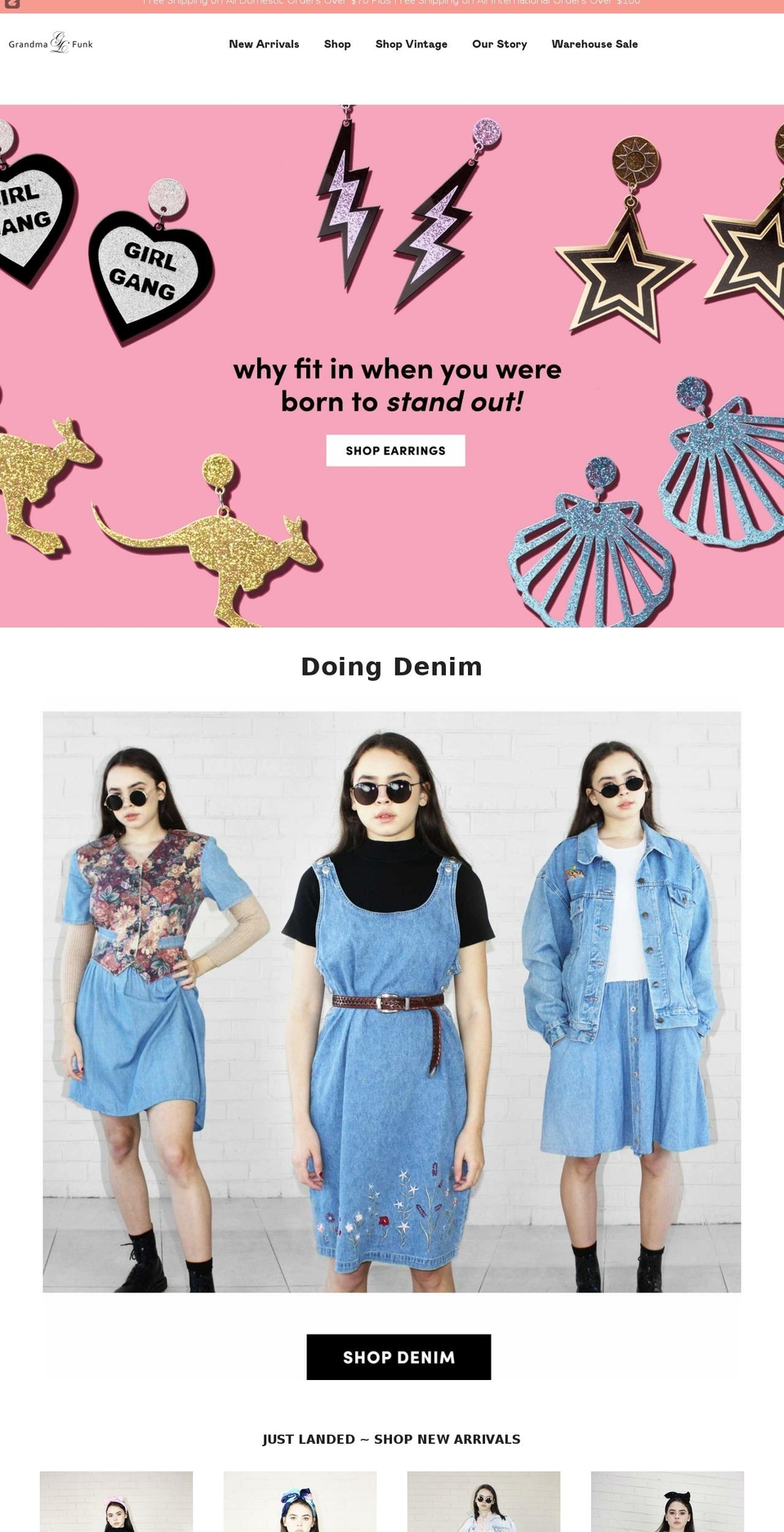 grandmafunk.com.au shopify website screenshot