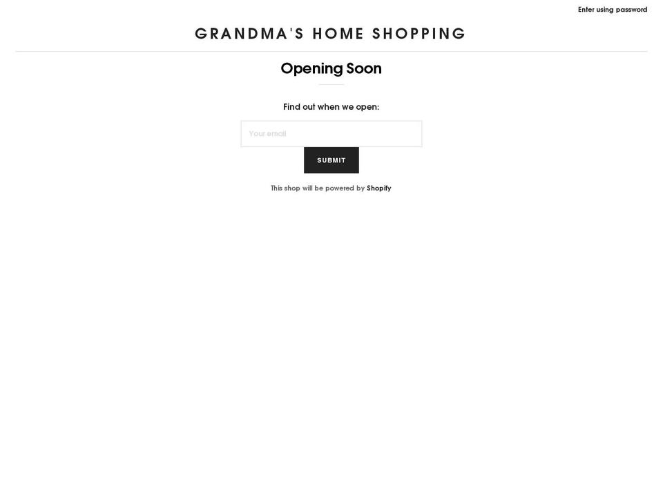 grandmashomeshopping.co.uk shopify website screenshot