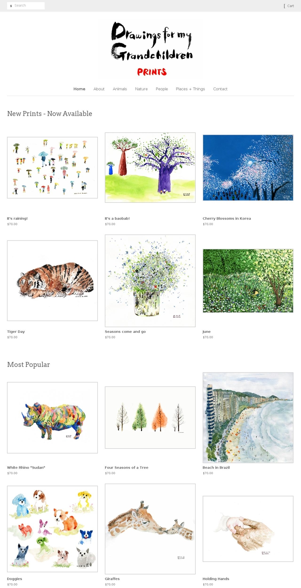 grandpachan.com shopify website screenshot