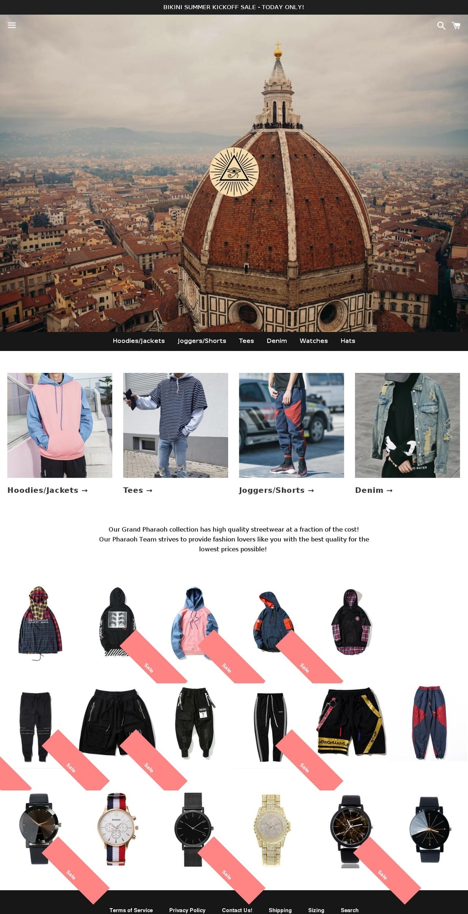 grandpharaoh.com — Shopify storefront screenshot