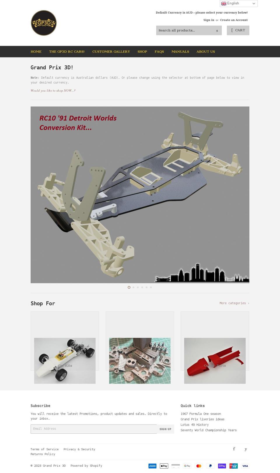 grandprix3d.store shopify website screenshot