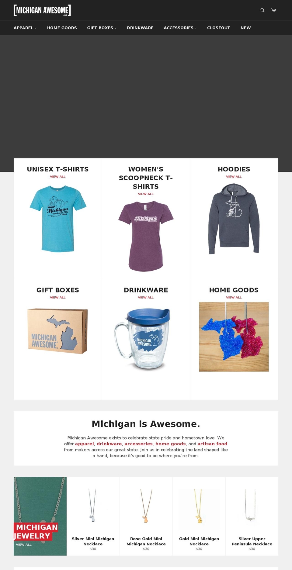 grandrapidsawesome.com — Shopify storefront screenshot
