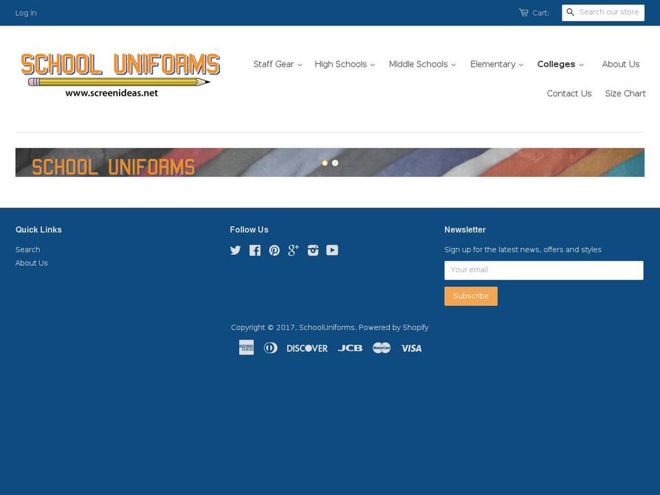 grandrapidsschooluniforms.com shopify website screenshot