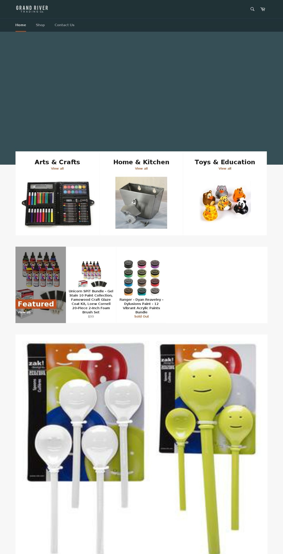 grandrivertradingco.com — Shopify storefront screenshot