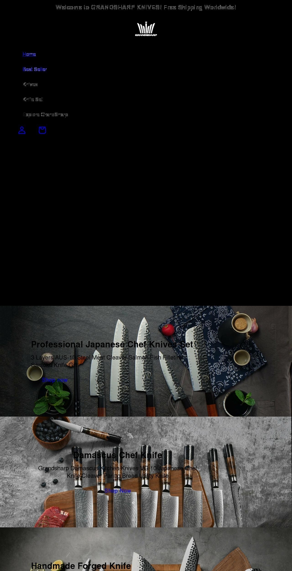 grandsharp.com shopify website screenshot